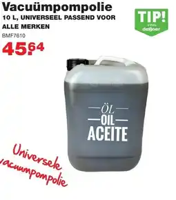 De Boer Drachten Vacuümpompolie aanbieding
