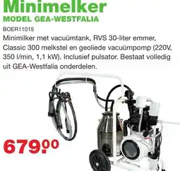 De Boer Drachten Minimelker model gea-westfalia aanbieding
