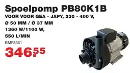 De Boer Drachten Spoelpomp PB80K1B aanbieding