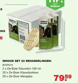 De Boer Drachten Inhoud set 20 behandelingen: aanbieding