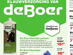 De Boer Drachten De Boer klauwlijm patroon aanbieding