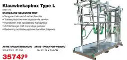 De Boer Drachten Klauwbekapbox Type L aanbieding