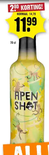 Dirck 3 Apenshot 70 cl aanbieding