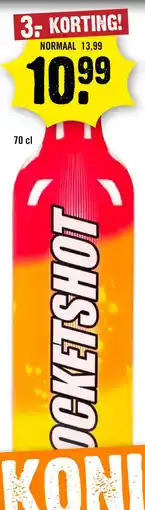 Dirck 3 Rocketshot 70 cl aanbieding