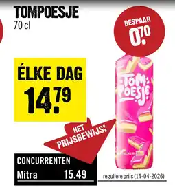 Dirck 3 Tompoesje Shot 70 cl aanbieding