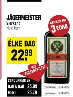 Dirck 3 Jagermeister Kruidenlikeur 100 cl aanbieding