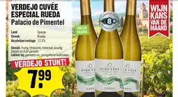 Dirck 3 Palacio de Pimentel Rueda Verdejo Cuvée Especial 75 cl aanbieding