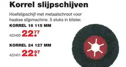 De Boer Drachten Korrel slijpschijven aanbieding