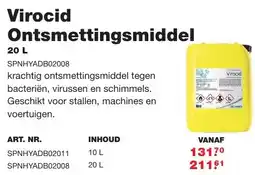 De Boer Drachten Virocid Ontsmettingsmiddel aanbieding