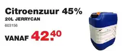 De Boer Drachten Citroenzuur 45% aanbieding