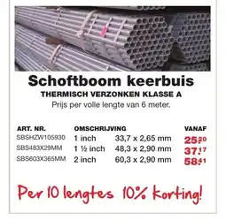 De Boer Drachten Schoftboom keerbuis thermisch verzonken klasse a aanbieding
