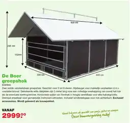 De Boer Drachten De Boer groepshok aanbieding