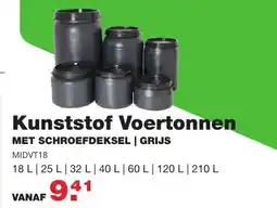 De Boer Drachten Kunststof Voertonnen aanbieding
