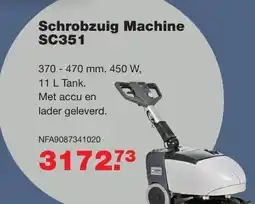 De Boer Drachten Schrobzuig Machine SC351 aanbieding
