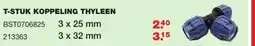 De Boer Drachten T-stuk koppeling thyleen aanbieding