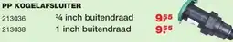 De Boer Drachten Pp kogelafsluiter aanbieding