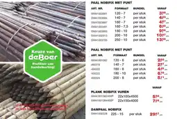 De Boer Drachten Keuze van deboer paal nobifix met punt aanbieding