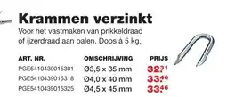 De Boer Drachten Krammen verzinkt aanbieding