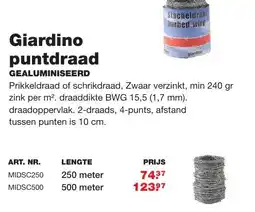 De Boer Drachten Giardino puntdraad aanbieding