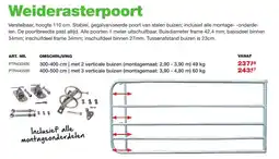 De Boer Drachten Weiderasterpoort aanbieding