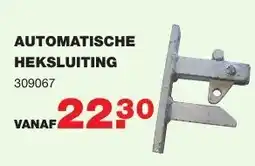 De Boer Drachten Automatische heksluiting aanbieding