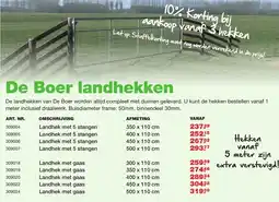De Boer Drachten De Boer landhekken aanbieding