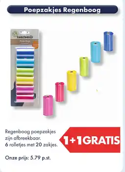 Huisdier Voordeelshop Poepzakjes Regenboog aanbieding