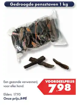 Huisdier Voordeelshop Gedroogde pensstaven aanbieding