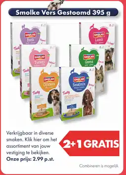 Huisdier Voordeelshop Smolke Vers Gestoomd aanbieding