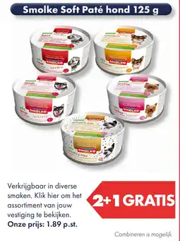 Huisdier Voordeelshop Smolke Soft Paté hond aanbieding
