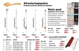 De Boer Drachten vario paal desc duo pack 2x10 stucks aanbieding
