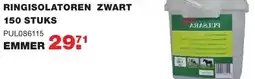 De Boer Drachten Ringisolatoren zwart aanbieding