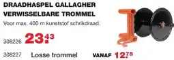 De Boer Drachten DRAADHASPEL GALLAGHER VERWISSELBARE TROMMEL aanbieding
