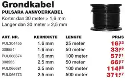 De Boer Drachten Grondkabel pulsara aanvoerkabel aanbieding