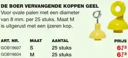 De Boer Drachten De boer vervangende koppen geel aanbieding