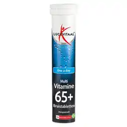 Etos Lucovitaal Multi 65+ Mangosmaak Bruistabletten 20 stuks aanbieding