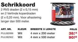 De Boer Drachten Schrikkoord aanbieding