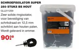 De Boer Drachten SCHROEFISOLATOR SUPER BS HOUT aanbieding