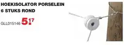 De Boer Drachten Hoekisolator porselein rond aanbieding
