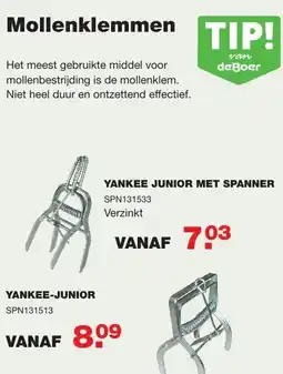 De Boer Drachten Mollenklemmen aanbieding