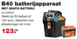 De Boer Drachten B40 batterijapparaat met gratis batterij aanbieding
