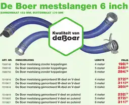 De Boer Drachten De boer mestslangen aanbieding