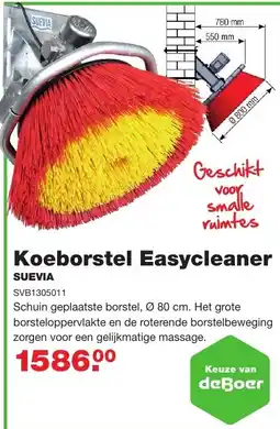 De Boer Drachten Koeborstel easycleaner aanbieding