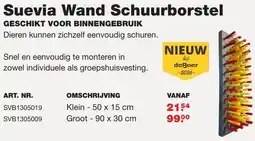De Boer Drachten Suevia Wand Schuurborstel aanbieding