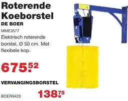 De Boer Drachten Elektrisch roterende borstel aanbieding