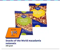 Action Snacks of the World macadamia notenmix aanbieding