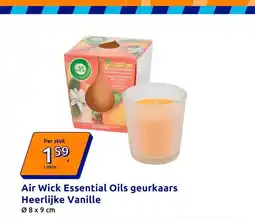Action Air Wick Essential Oils geurkaars Heerlijke Vanille aanbieding