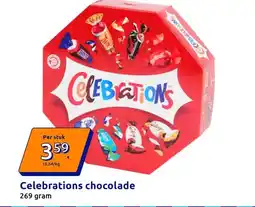 Action Celebrations chocolade aanbieding