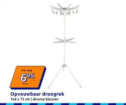Action Opvouwbaar droogrek aanbieding