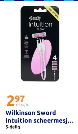 Action Wilkinson Sword Intuition scheermesj aanbieding